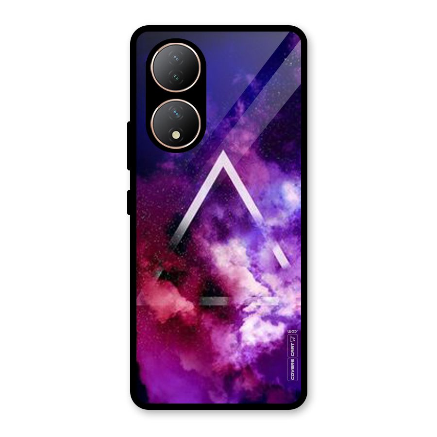 Galaxy Smoke Hues Glass Back Case for Vivo Y100A