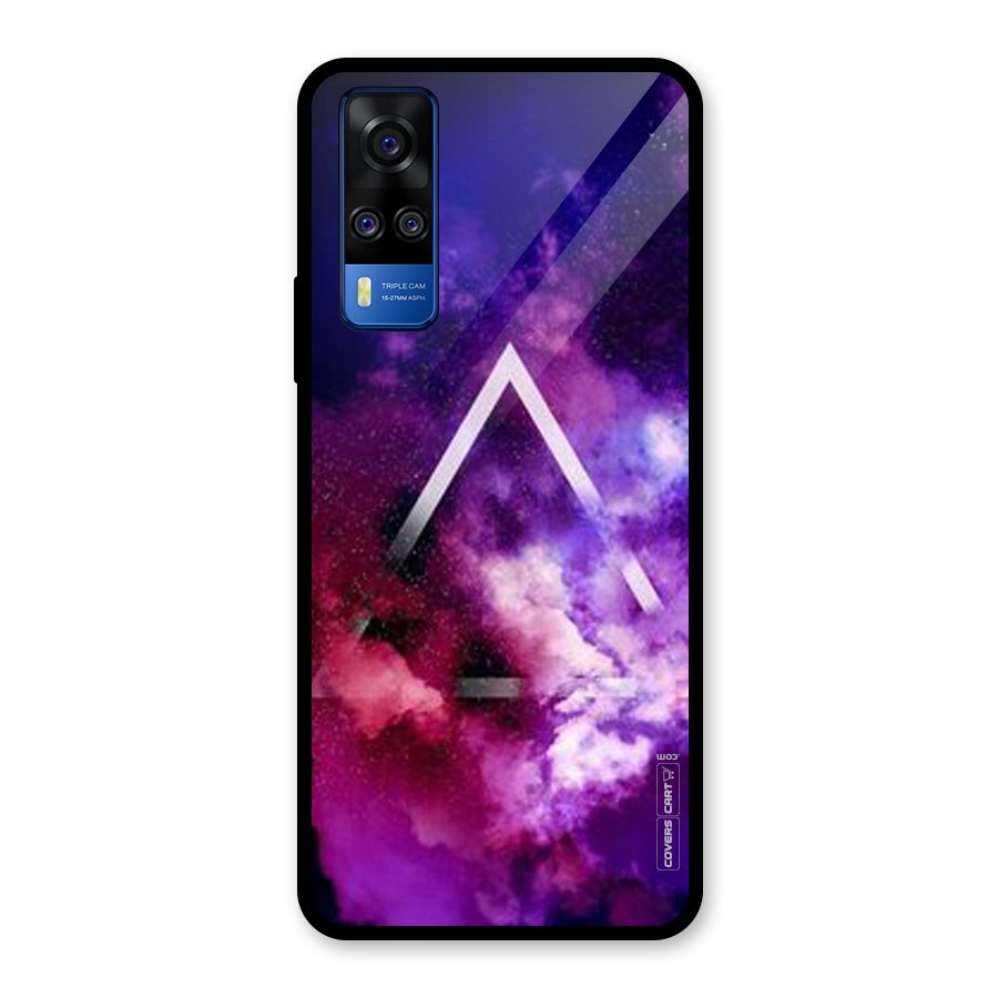 Galaxy Smoke Hues Glass Back Case for Vivo Y31