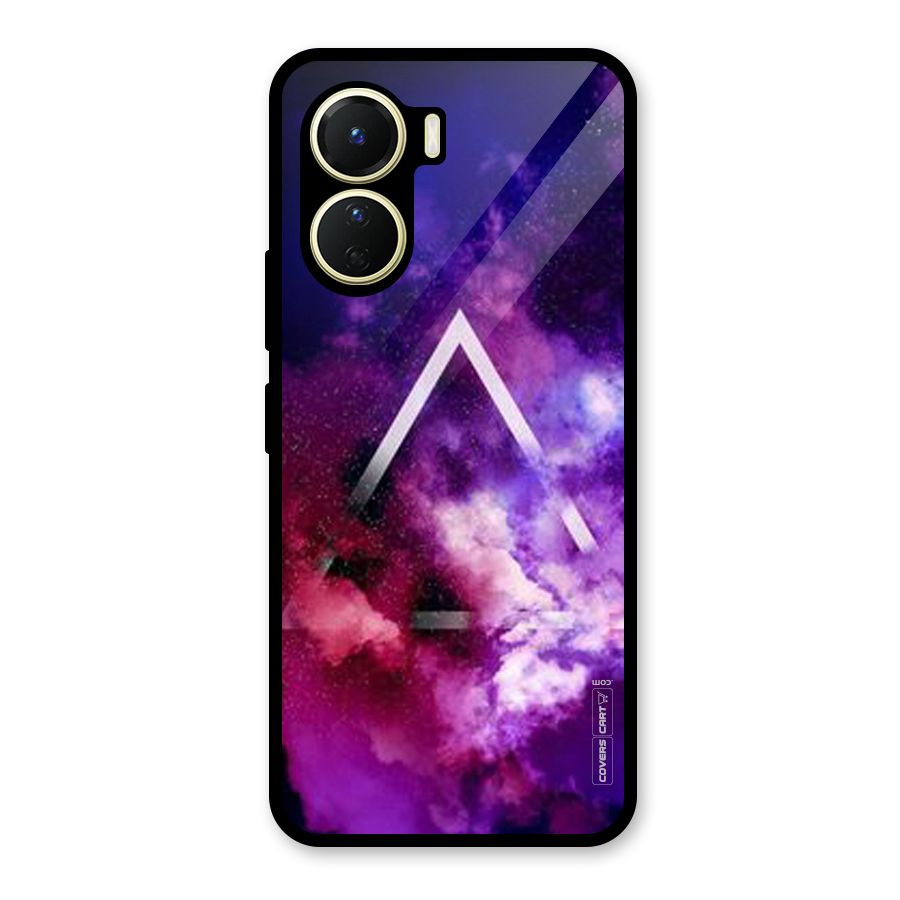 Galaxy Smoke Hues Glass Back Case for Vivo Y56