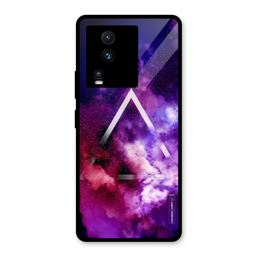 Galaxy Smoke Hues Glass Back Case for Vivo iQOO Neo 7