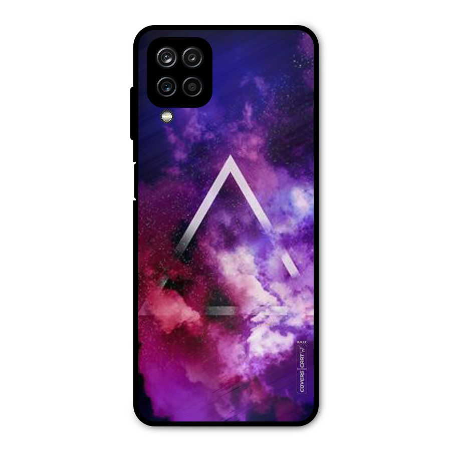 Galaxy Smoke Hues Metal Back Case for Galaxy A12
