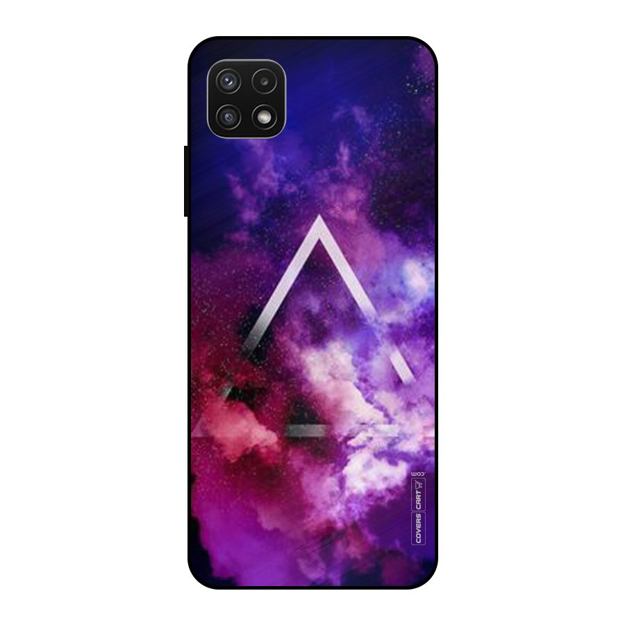 Galaxy Smoke Hues Metal Back Case for Galaxy A22 5G
