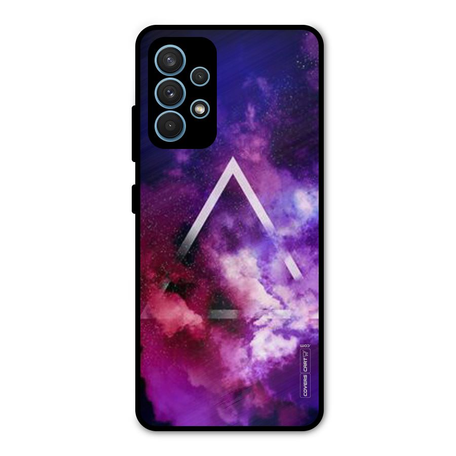 Galaxy Smoke Hues Metal Back Case for Galaxy A32