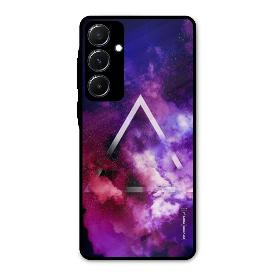 Galaxy Smoke Hues Metal Back Case for Galaxy A55