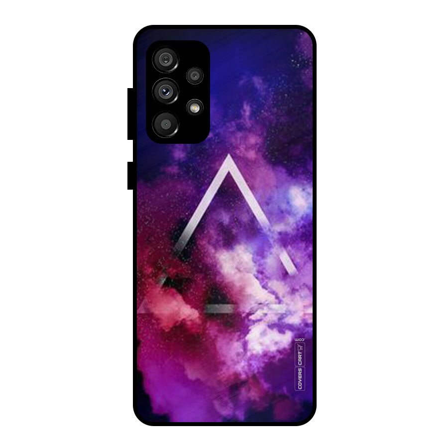 Galaxy Smoke Hues Metal Back Case for Galaxy A73 5G