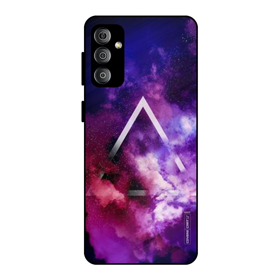 Galaxy Smoke Hues Metal Back Case for Galaxy F23