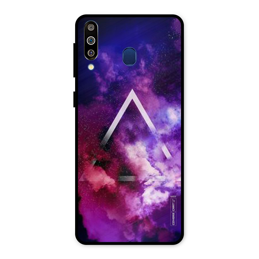 Galaxy Smoke Hues Metal Back Case for Galaxy M30