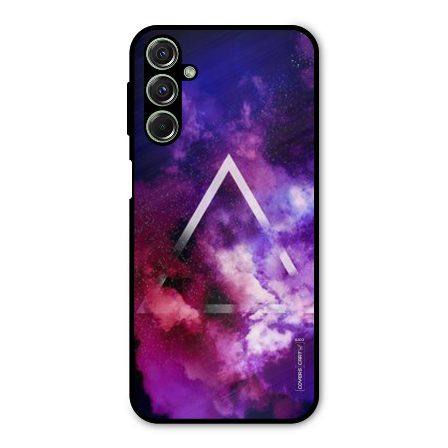 Galaxy Smoke Hues Metal Back Case for Galaxy M34