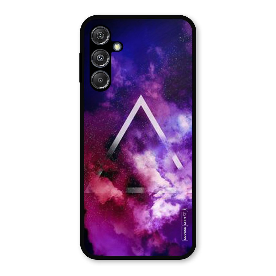 Galaxy Smoke Hues Metal Back Case for Galaxy M34 5G