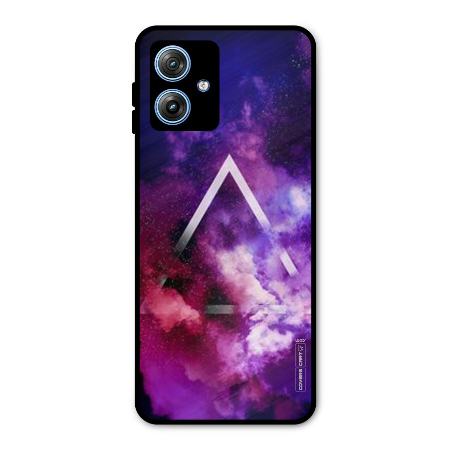 Galaxy Smoke Hues Metal Back Case for Moto G54