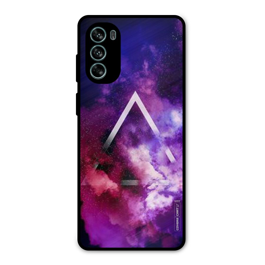 Galaxy Smoke Hues Metal Back Case for Moto G62