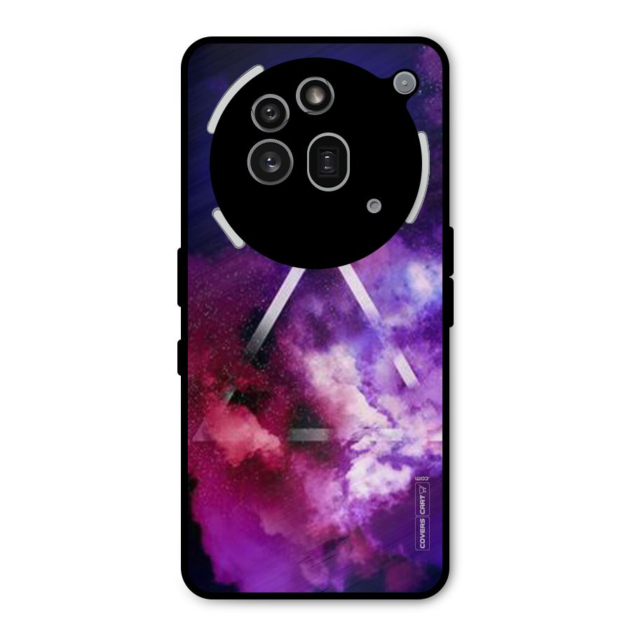 Galaxy Smoke Hues Metal Back Case for Nothing Phone 3a Pro