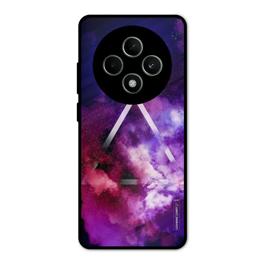 Galaxy Smoke Hues Metal Back Case for Oppo F27
