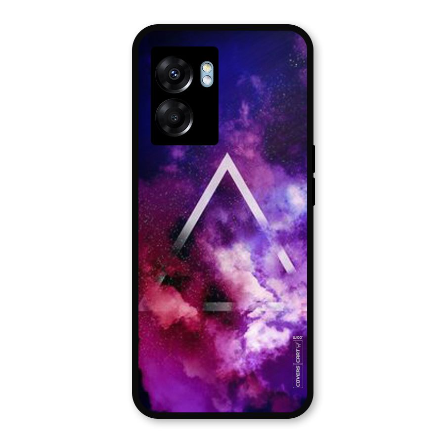 Galaxy Smoke Hues Metal Back Case for Oppo K10 (5G)