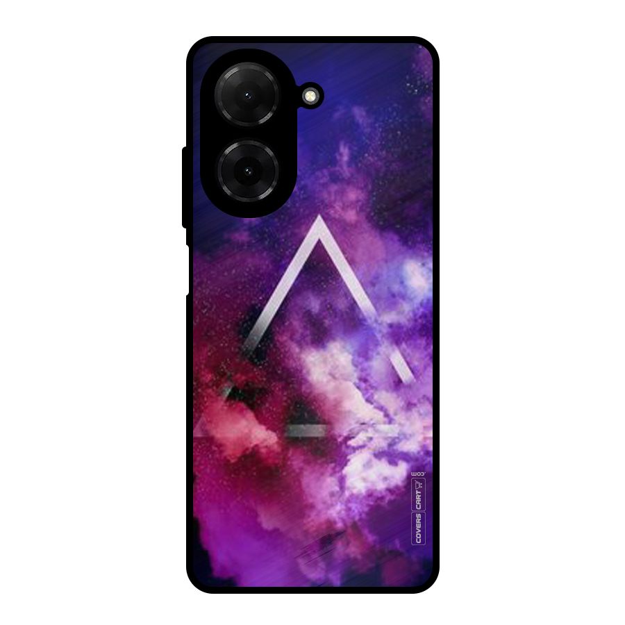 Galaxy Smoke Hues Metal Back Case for Poco C71