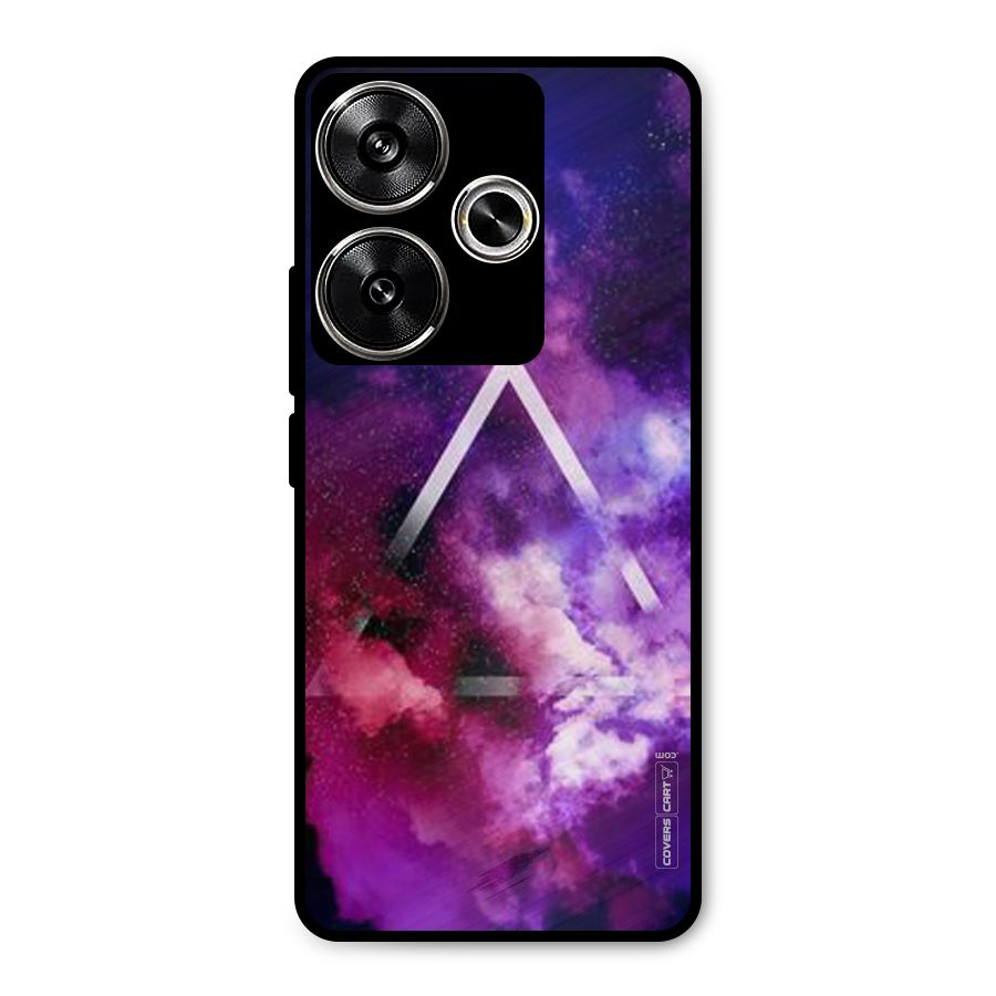 Galaxy Smoke Hues Metal Back Case for Poco F6