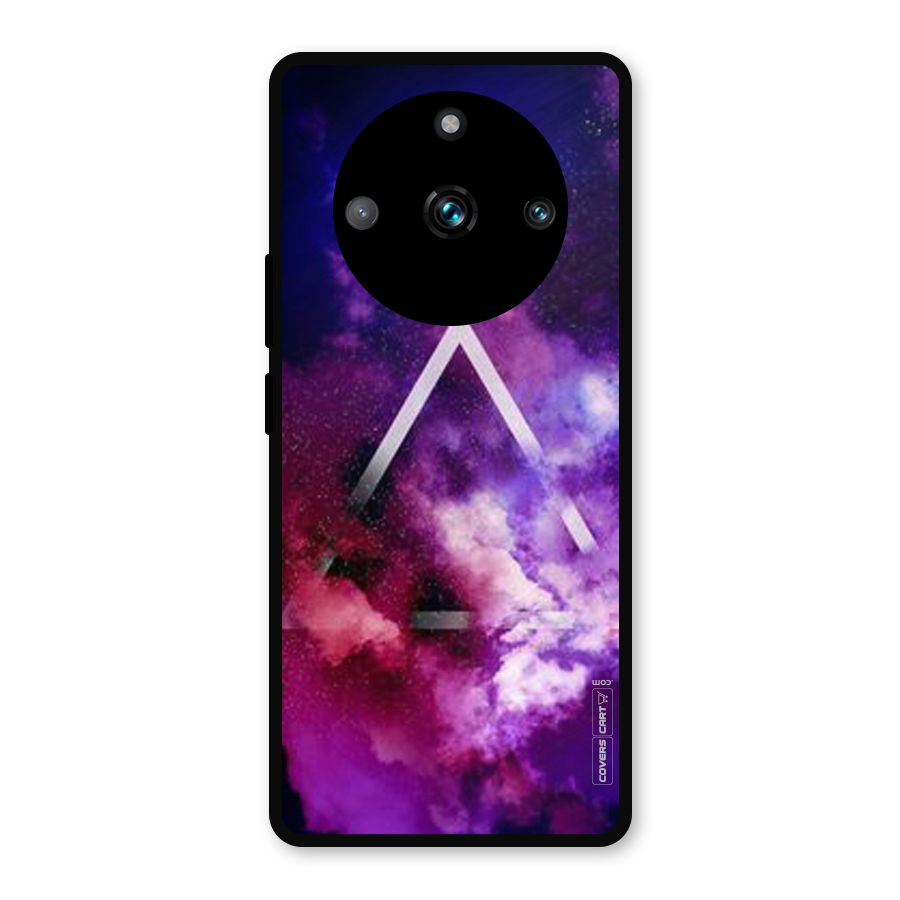 Galaxy Smoke Hues Metal Back Case for Realme 11 Pro