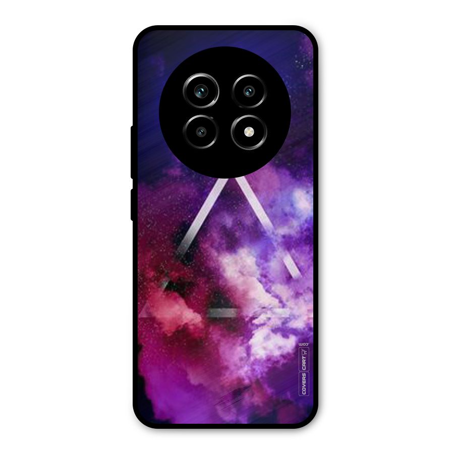 Galaxy Smoke Hues Metal Back Case for Realme 13 Pro