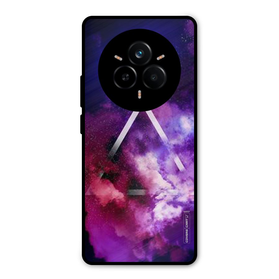 Galaxy Smoke Hues Metal Back Case for Realme 14 Pro