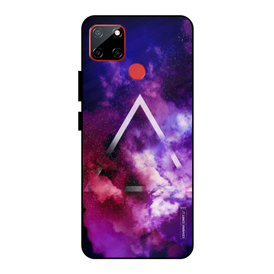 Galaxy Smoke Hues Metal Back Case for Realme C12