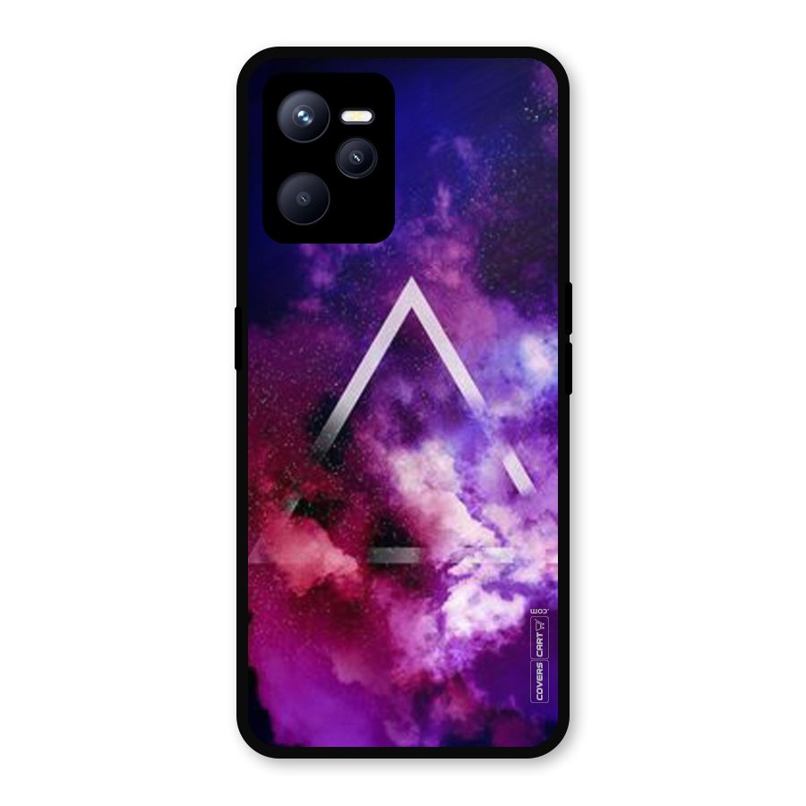 Galaxy Smoke Hues Metal Back Case for Realme C35