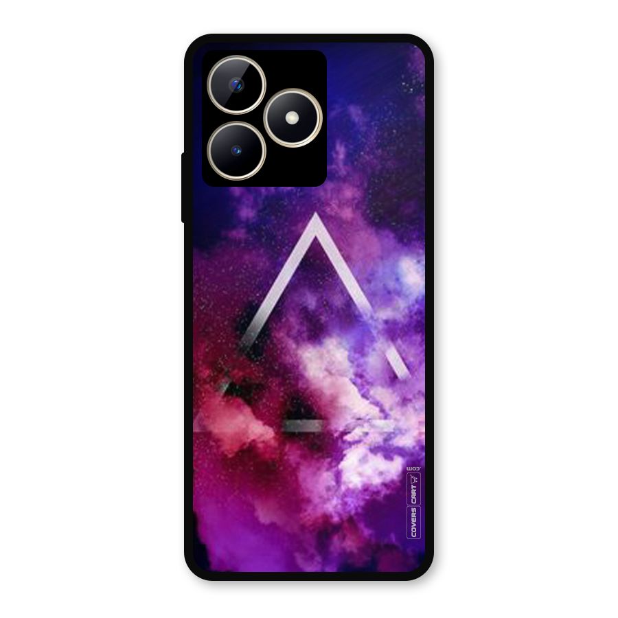 Galaxy Smoke Hues Metal Back Case for Realme C53