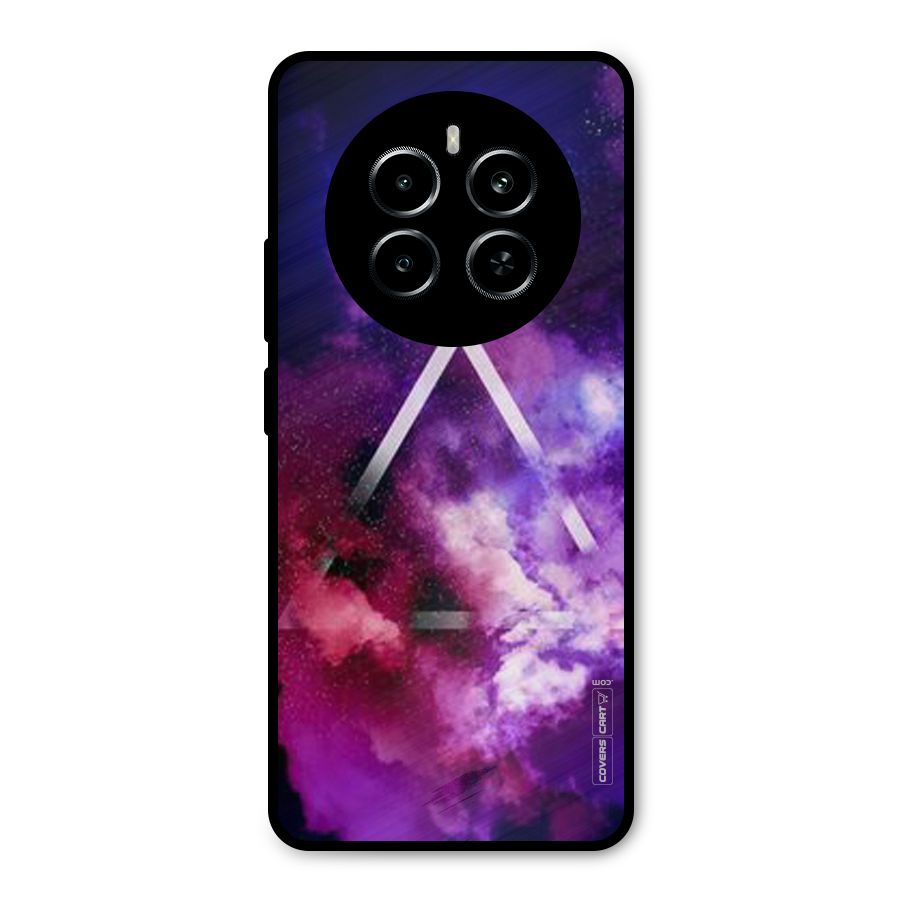 Galaxy Smoke Hues Metal Back Case for Realme P1