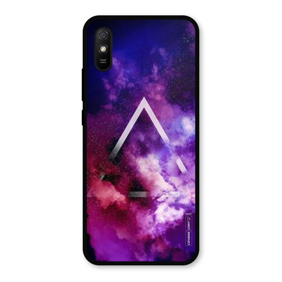 Galaxy Smoke Hues Metal Back Case for Redmi 9a