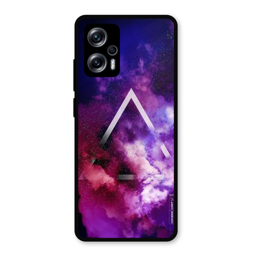 Galaxy Smoke Hues Metal Back Case for Redmi K50i