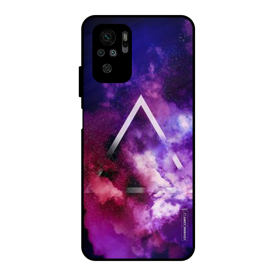 Galaxy Smoke Hues Metal Back Case for Redmi Note 10S