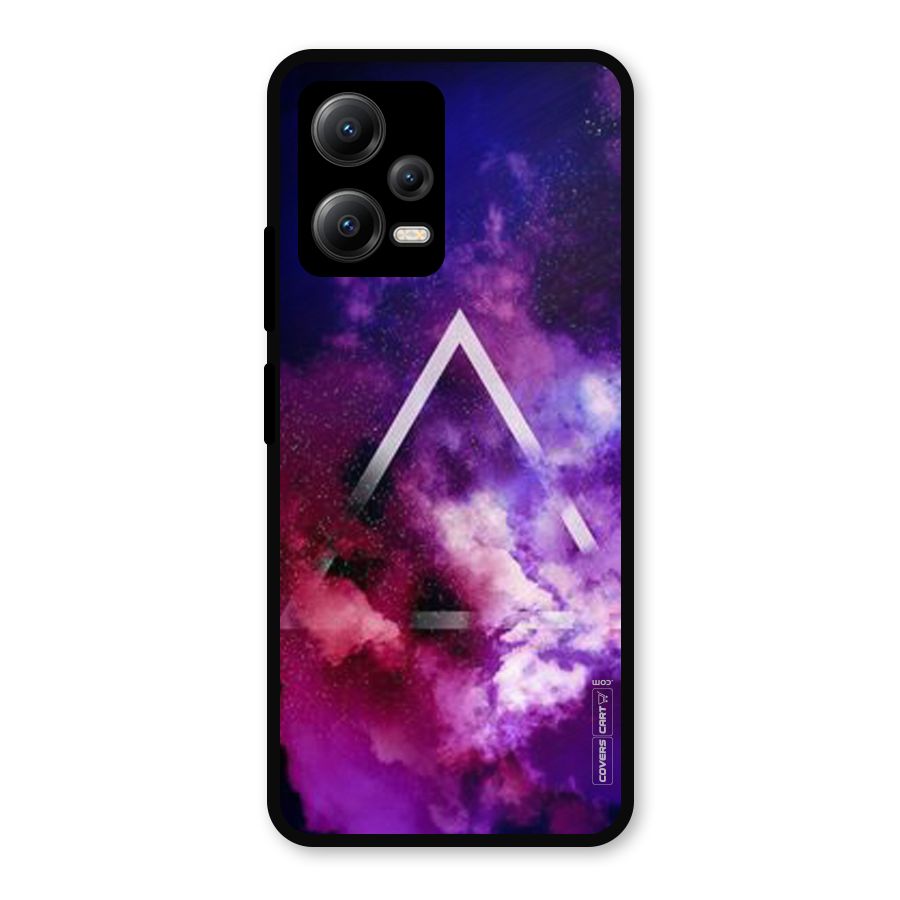 Galaxy Smoke Hues Metal Back Case for Redmi Note 12 5G