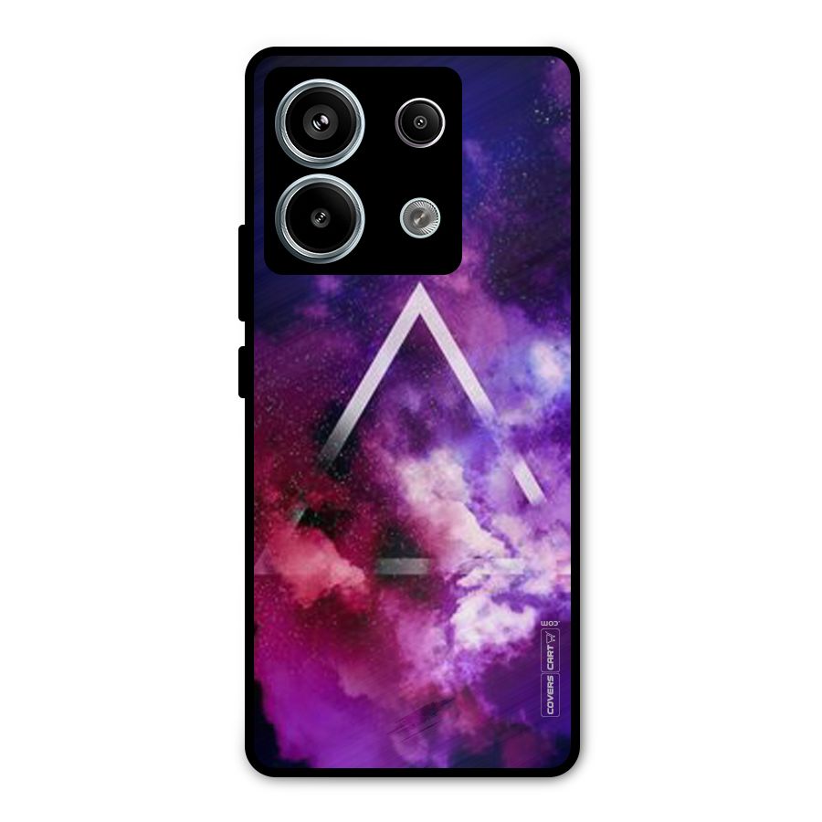 Galaxy Smoke Hues Metal Back Case for Redmi Note 13 Pro 5G