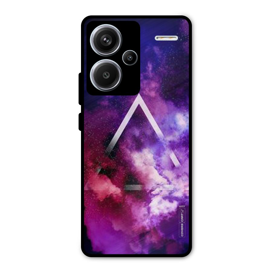 Galaxy Smoke Hues Metal Back Case for Redmi Note 13 Pro Plus