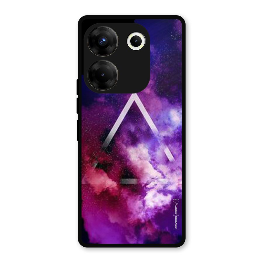 Galaxy Smoke Hues Metal Back Case for Tecno Camon 20