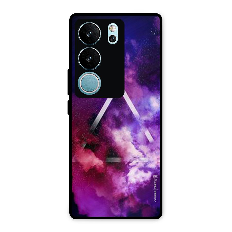Galaxy Smoke Hues Metal Back Case for Vivo V29