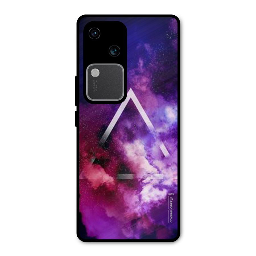Galaxy Smoke Hues Metal Back Case for Vivo V30