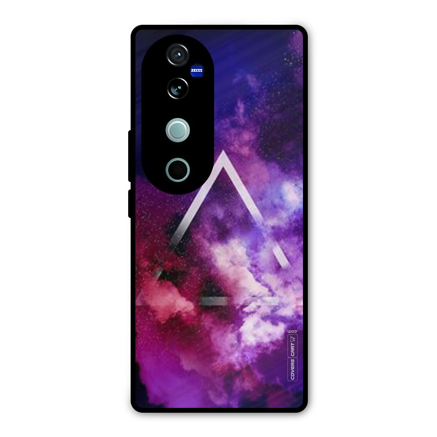 Galaxy Smoke Hues Metal Back Case for Vivo V40