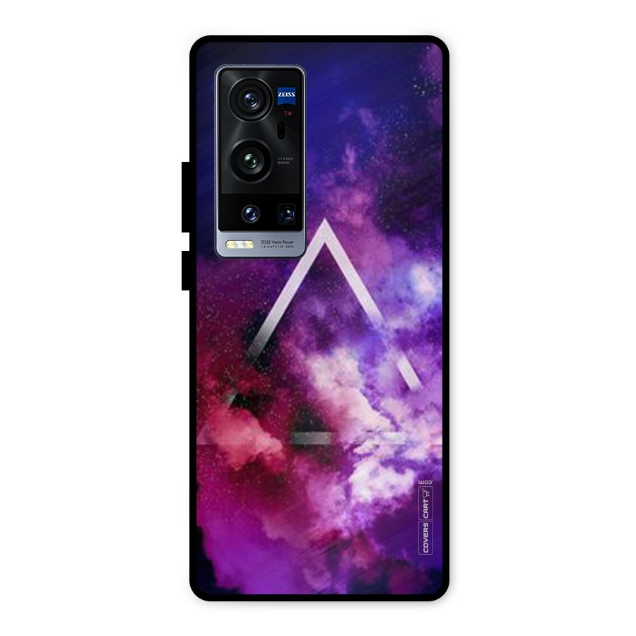 Galaxy Smoke Hues Metal Back Case for Vivo X60 Pro Plus