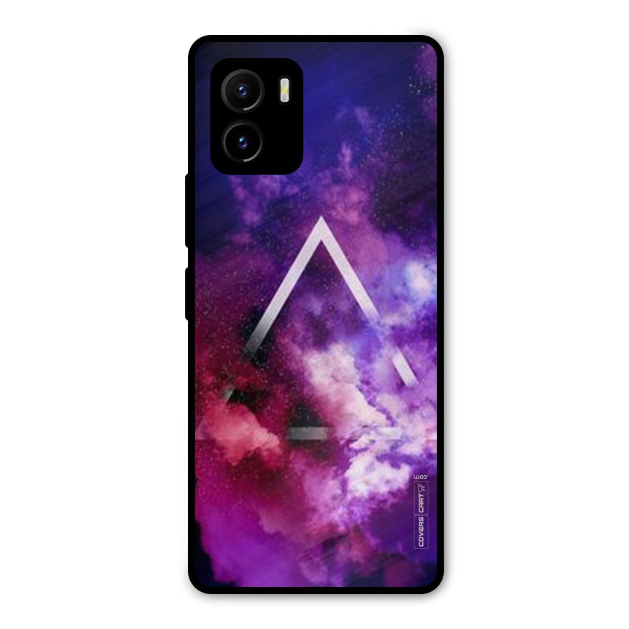 Galaxy Smoke Hues Metal Back Case for Vivo Y15s