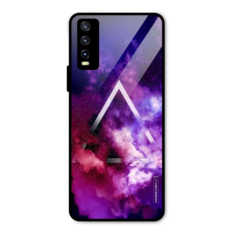 Galaxy Smoke Hues Metal Back Case for Vivo Y20