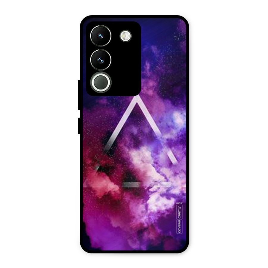Galaxy Smoke Hues Metal Back Case for Vivo Y200
