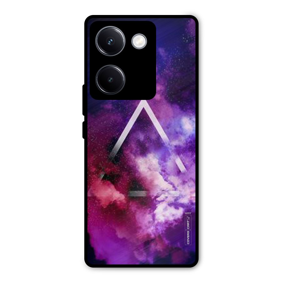 Galaxy Smoke Hues Metal Back Case for Vivo Y300 Plus