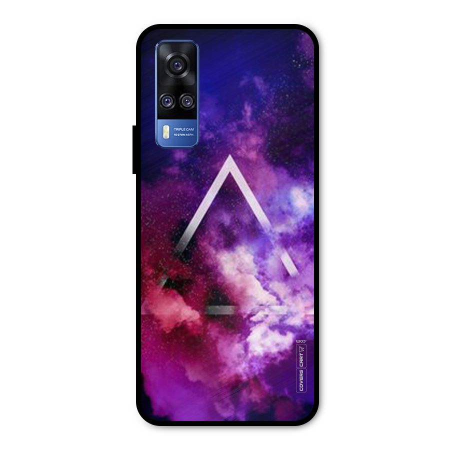 Galaxy Smoke Hues Metal Back Case for Vivo Y31
