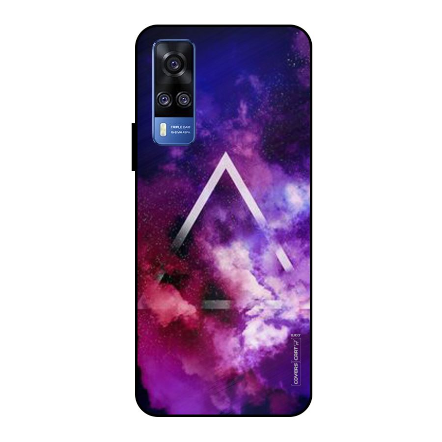 Galaxy Smoke Hues Metal Back Case for Vivo Y51