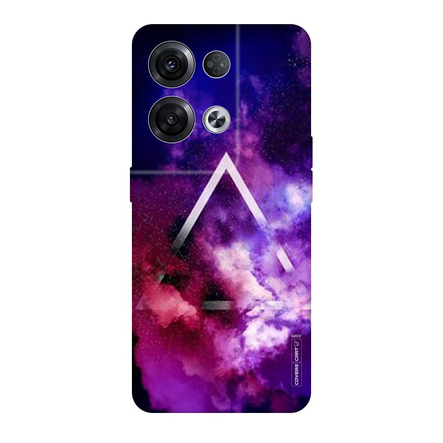 Galaxy Smoke Hues Original Polycarbonate Back Case for Oppo Reno8 Pro 5G