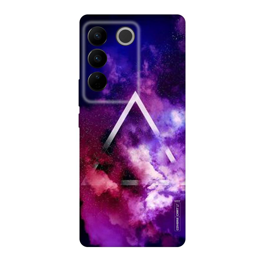 Galaxy Smoke Hues Original Polycarbonate Back Case for Vivo V27