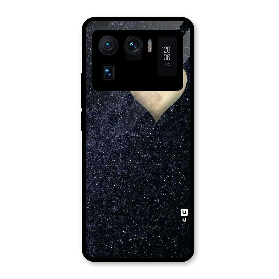 Galaxy Space Heart Glass Back Case for Mi 11 Ultra