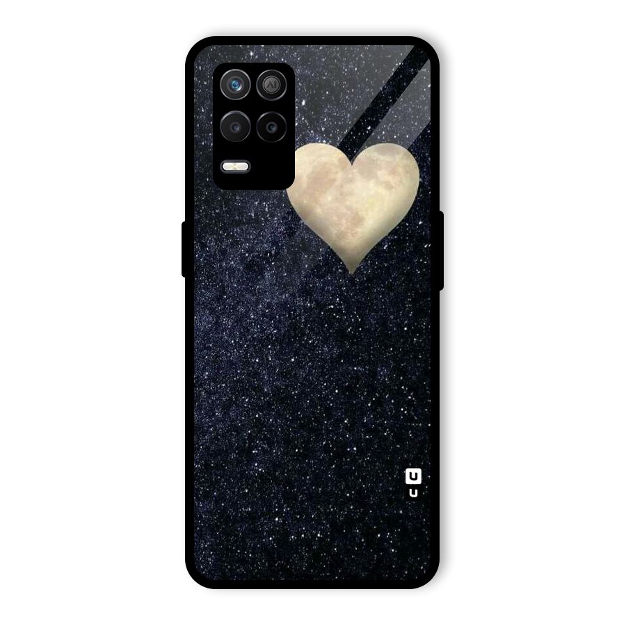 Galaxy Space Heart Glass Back Case for Realme 8s 5G