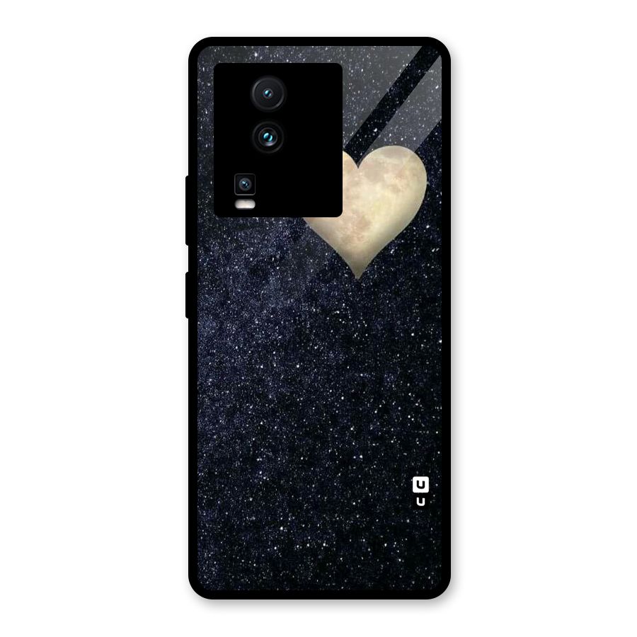 Galaxy Space Heart Glass Back Case for Vivo iQOO Neo 7 Pro