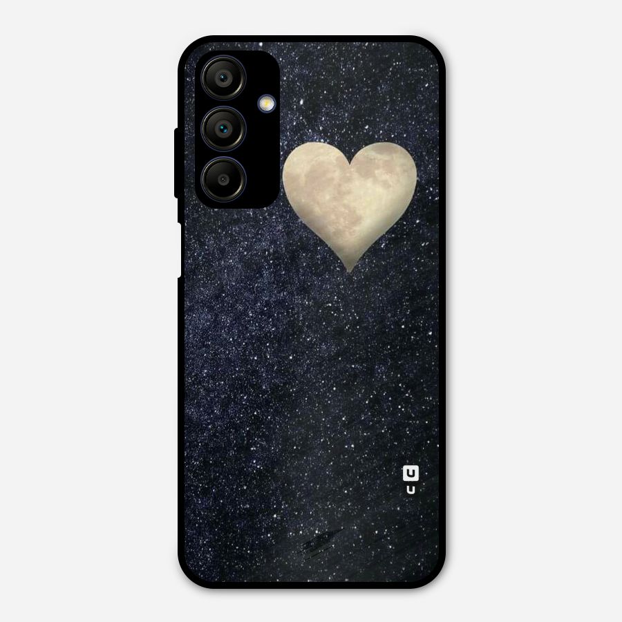 Galaxy Space Heart Metal Back Case for Galaxy A15 5G
